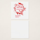 メリークリスマスラブ&ホープのカード (正面&裏面)