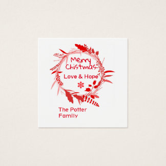 メリークリスマスラブ&ホープのカード