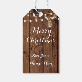 メリークリスマスラベルメリークリスマスラベルウッドライト ギフトタグ