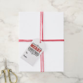 メリークリスマスラベル ギフトタグ (より糸付き)