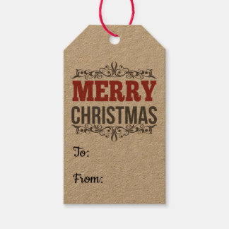 メリークリスマスラベル ギフトタグ