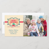 メリークリスマスラベル、フォトカード シーズンカード (正面/裏面)