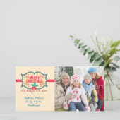 メリークリスマスラベル、フォトカード シーズンカード (スタンド正面)