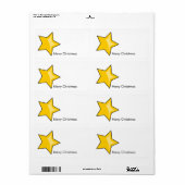 メリークリスマスラベル ラベル (フルシート)