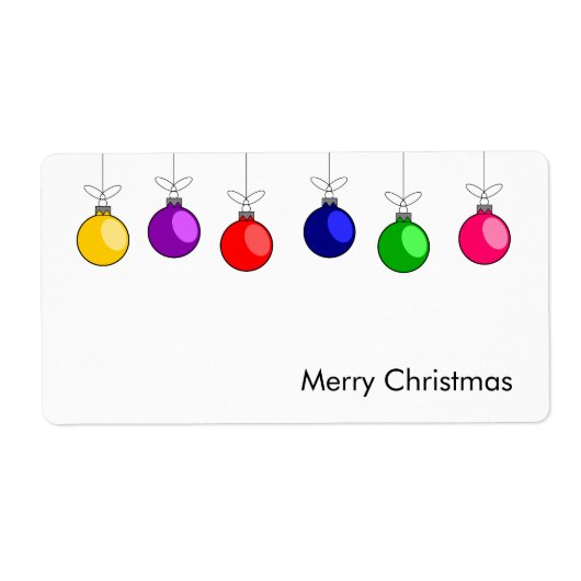 メリークリスマスラベル ラベル (正面)