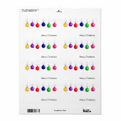 メリークリスマスラベル ラベル (フルシート)