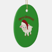 メリークリスマスラム セラミックオーナメント (右)