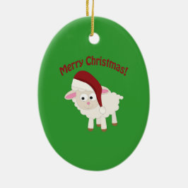 メリークリスマスラム セラミックオーナメント