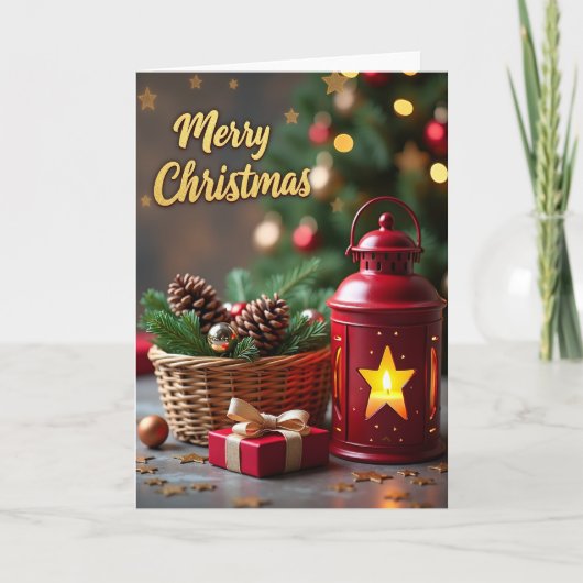 メリークリスマスランタン カード (正面)