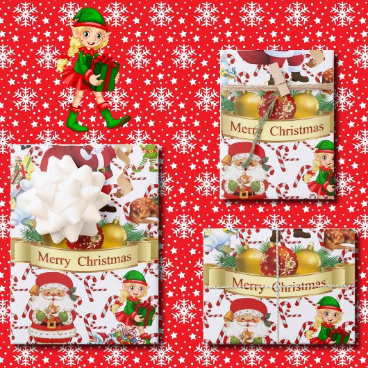 メリークリスマスリトルビットすてき ラッピングペーパーシート