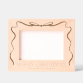 メリークリスマスリボンホリデー レーザー彫刻フレーム (正面)
