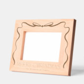 メリークリスマスリボンホリデー レーザー彫刻フレーム (左)