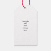 メリークリスマスリースとストライプ ギフトタグ (裏面)