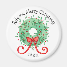 メリークリスマスリースの名前と年の追加