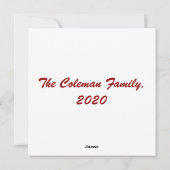 メリークリスマスリースカスタムドッグフォト シーズンカード (裏面)