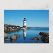 メリークリスマスリースサレムライトハウス シーズンポストカード (正面)