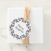 メリークリスマスリースサークルギフトラベル フェイバータグ (インサイチュ)