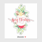 メリークリスマスリースシール シール (シート)