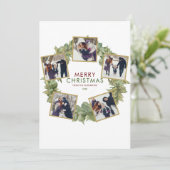 メリークリスマスリースバーガンディ5写真 シーズンカード (スタンド正面)