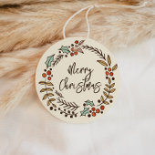 メリークリスマスリースホリデイ フェイバータグ