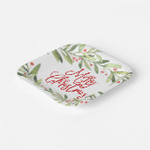 メリークリスマスリースホリデーパーティー ペーパープレート (傾斜あり)