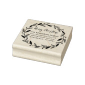 メリークリスマスリース手書き差出人住所 ラバースタンプ (スタンプ)