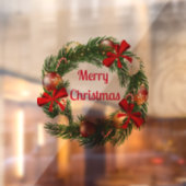 メリークリスマスリース窓用ステッカー ウィンドウサイン (シート2)