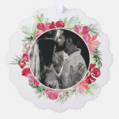 メリークリスマスリース オーナメントカード (正面)