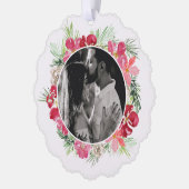 メリークリスマスリース オーナメントカード (左)