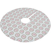 メリークリスマスリース ブラッシュドポリエステルツリースカート (アングル)