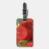 メリークリスマスリース ラゲッジタグ (正面縦)