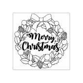 メリークリスマスリース ラバースタンプ (インプリント)