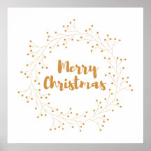 メリークリスマスリース – 黄金