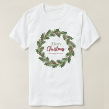 メリークリスマスリースTシャツ