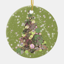 メリークリスマスリーフ抽象芸術ツリーホリデーカード