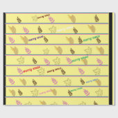 メリークリスマスリーフ ラッピングペーパー (フラット)