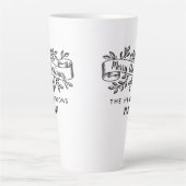 メリークリスマスリ素朴ボンの姓 カフェラテマグ (正面)