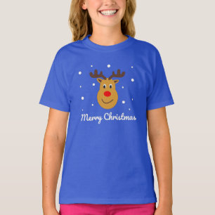 メリークリスマスルドルフのトナカイTシャツ Tシャツ