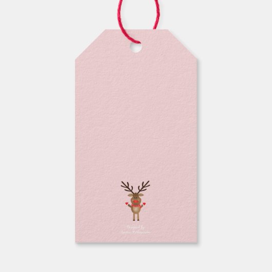 メリークリスマスルドルフ赤い鼻のトナカイ ギフトタグ (裏面)