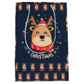 メリークリスマスルドルフ ミディアムペーパーバッグ (正面)