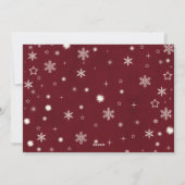 メリークリスマスルビーワインファミリーフォト シーズンカード (裏面)