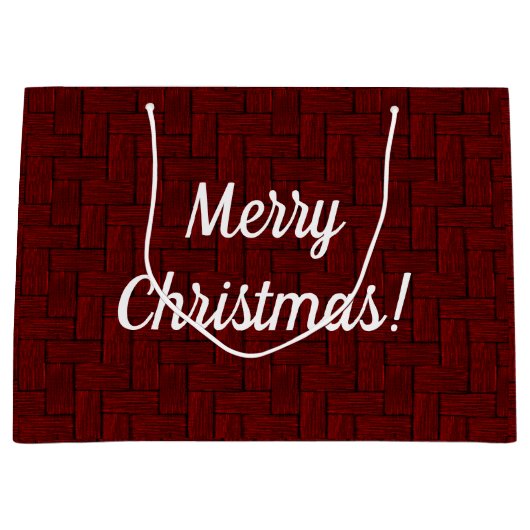 メリークリスマスルビー抱き枕 ラージペーパーバッグ (正面)