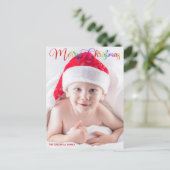 メリークリスマスレインボースクリプトオーバーレイ写真 シーズンポストカード (スタンド正面)