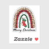 メリークリスマスレインボー シール (シート)