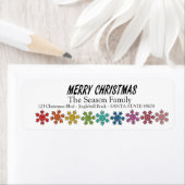 メリークリスマスレインボー ラベル (インサイチュ)