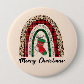 メリークリスマスレインボー 缶バッジ (正面)