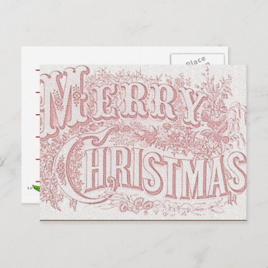 メリークリスマスレシピカード シーズンポストカード (正面/裏面)