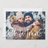 メリークリスマスレタリングオーバーレイ写真 シーズンカード (正面)