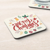 メリークリスマスレタリング コースター (左側)