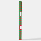 メリークリスマスレッドとグリーンのケース iPhoneケース (右側面)